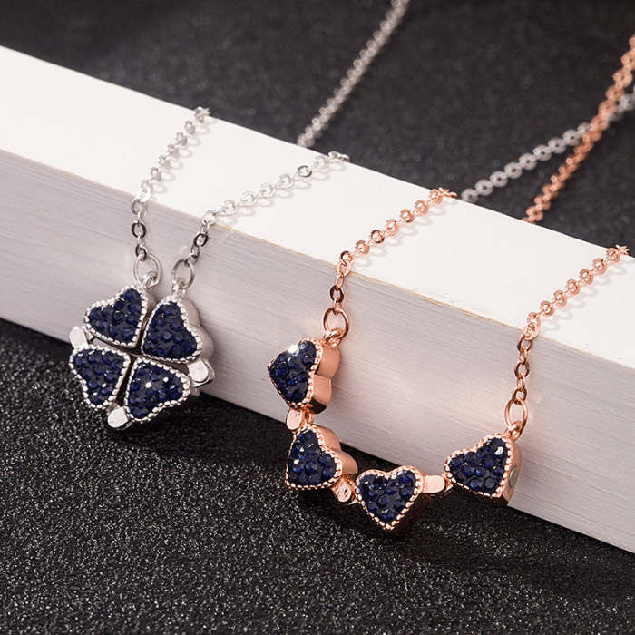 Double-Sided Four-Leaf Clover Necklace