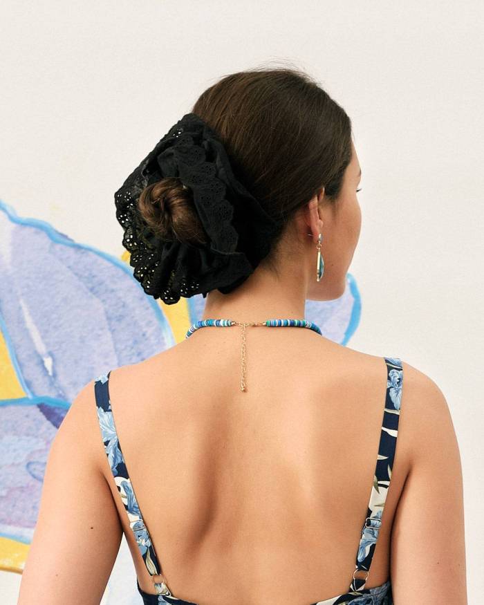 The Double Layer Lace Scrunchie