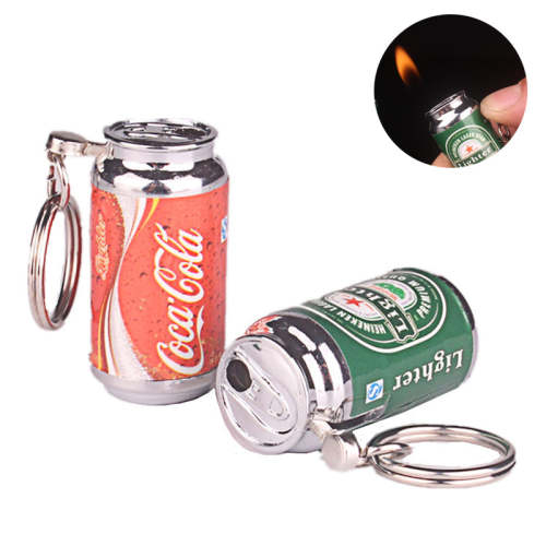 Creative Keychain Cola Lighter Heineken Lighter
