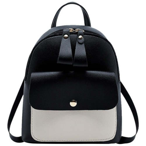 Women Mini Backpack Pu Leather Lovely Bow Shoulder Bag