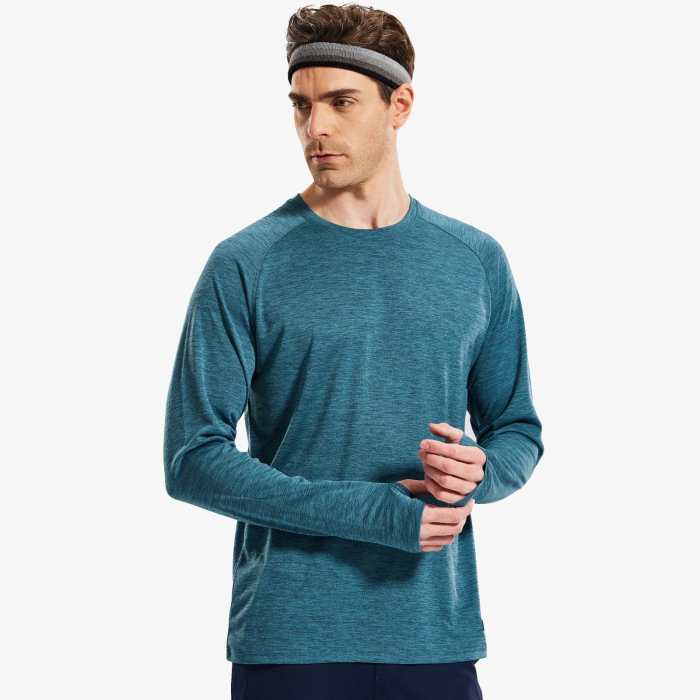 Men'S Long Sleeve Upf 50+ Sun Protection Shirts Quick Dry T-Shirts