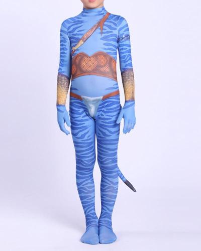 Boys Avatar Final Fight Bodysuit Cosplay School Play Party Costume