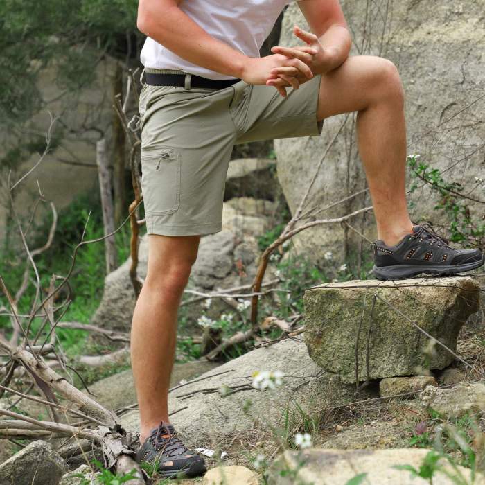 Men Stretch Hiking Shorts Quick Dry Nylon Cargo Shorts
