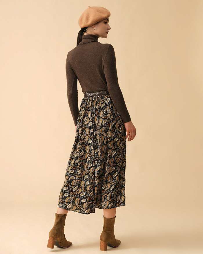 The High Waisted Floral Retro Skirt