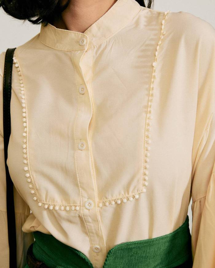 The Vintage Spliced Blouse