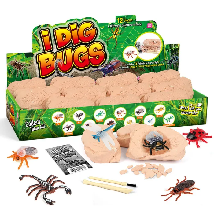 Dig Kit Archaeology Science Stem Gift 12Pcs Model Educational Toy Gift For Kids