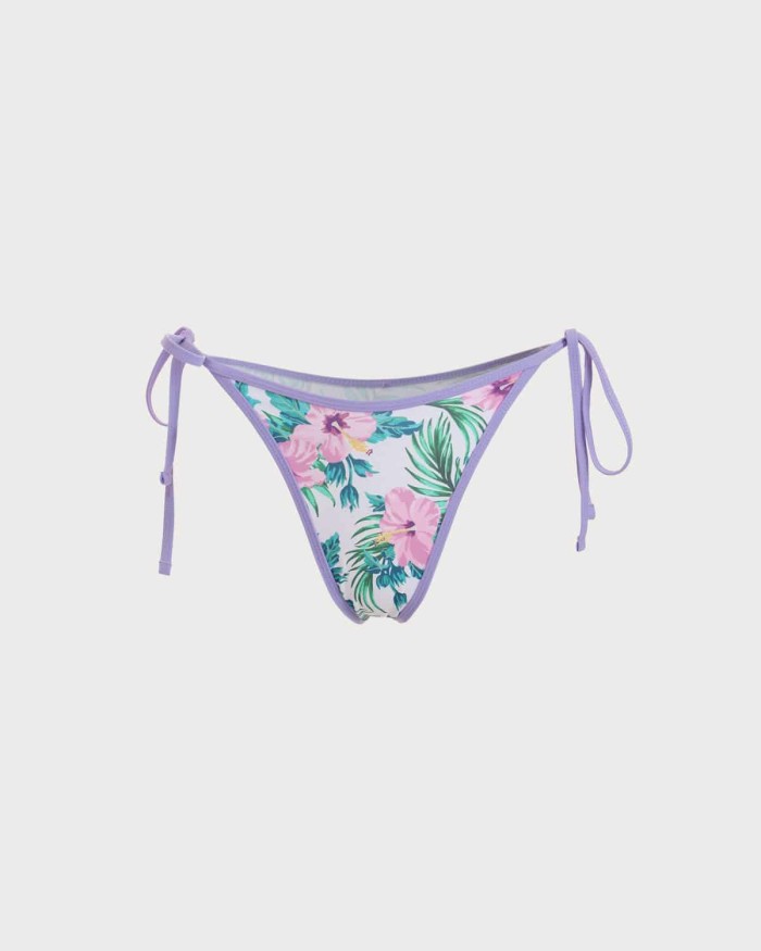 The Floral Tie Bikini Bottom