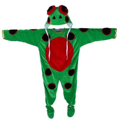 Child Frog Girls Boys School Play Halloween Party Costume