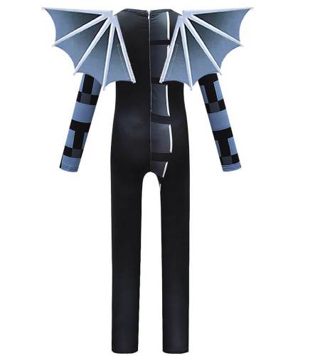 Boys Girls Minecraft Ender Dragon Kids Halloween Cosplay Party Costume