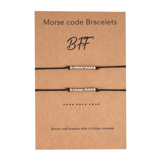 Diy Charm Morse Code Bracelets For Bff Couples