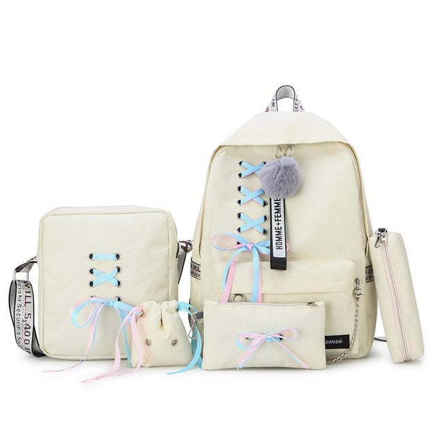 Recreational Multi-Piece Canvas Backpack