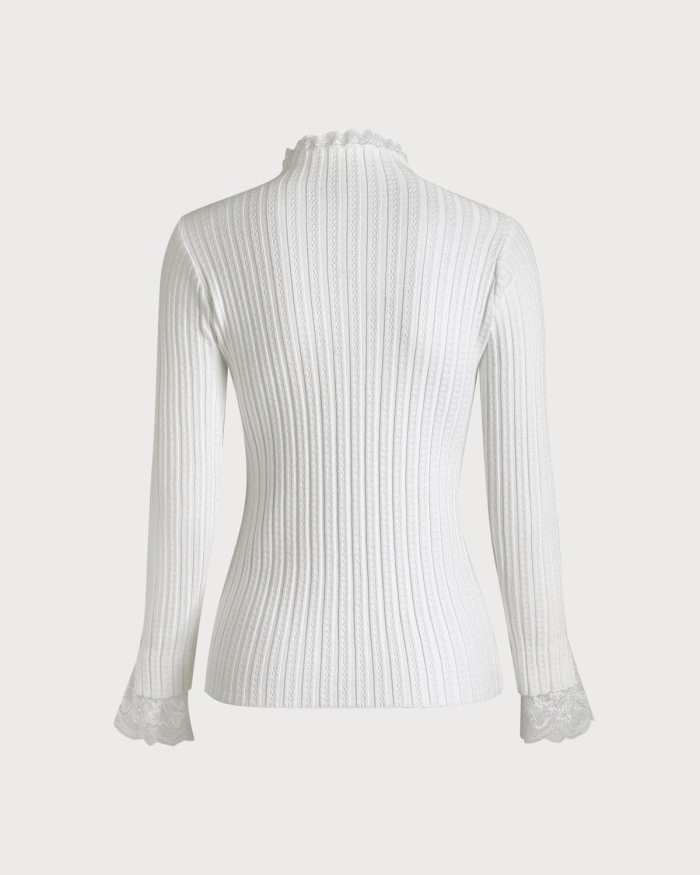 The Solid Ribbed Slim-Fit Knit Top