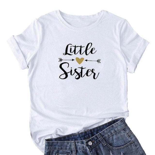 Big Sister Lettle Sister Best Friends T-Shirt Bff Matching