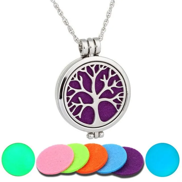 7 Pcs Luminous Aromatherapy Pendant Perfume Necklace