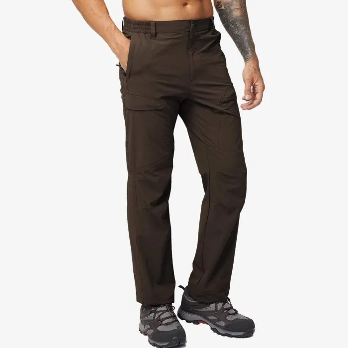 Men Hiking Pants Ripstop Nylon Stretchy Cargo Pants