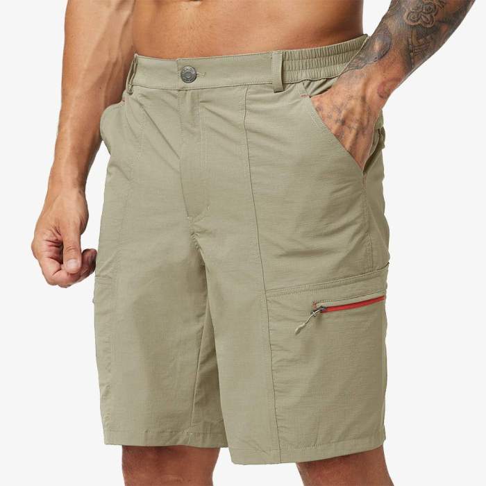 Men Hiking Cargo Shorts Quick Dry Outdoor Nylon Short