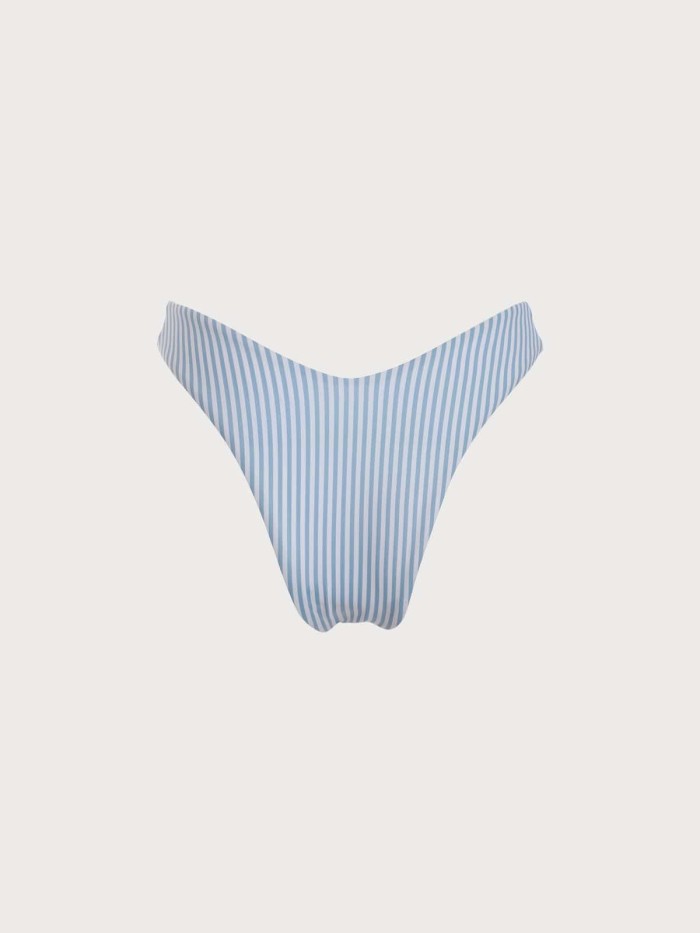 The Stripe High Cut Bikini Bottom