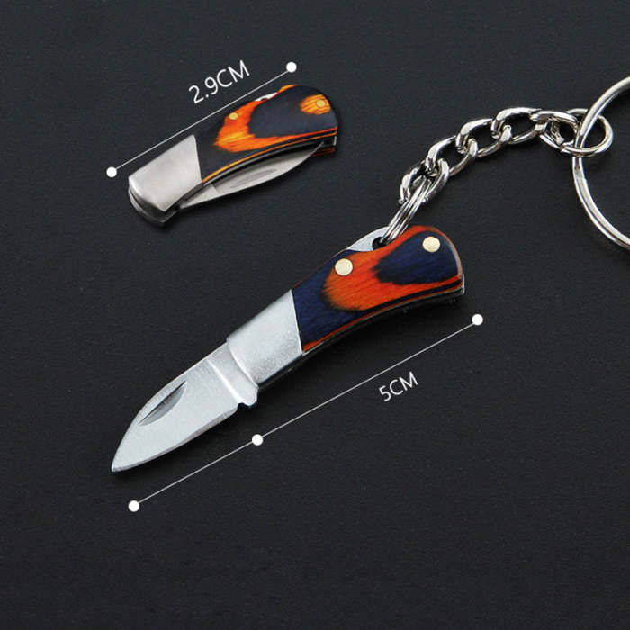 Stainless Steel Unboxing Mini Folding Knife  Necklace