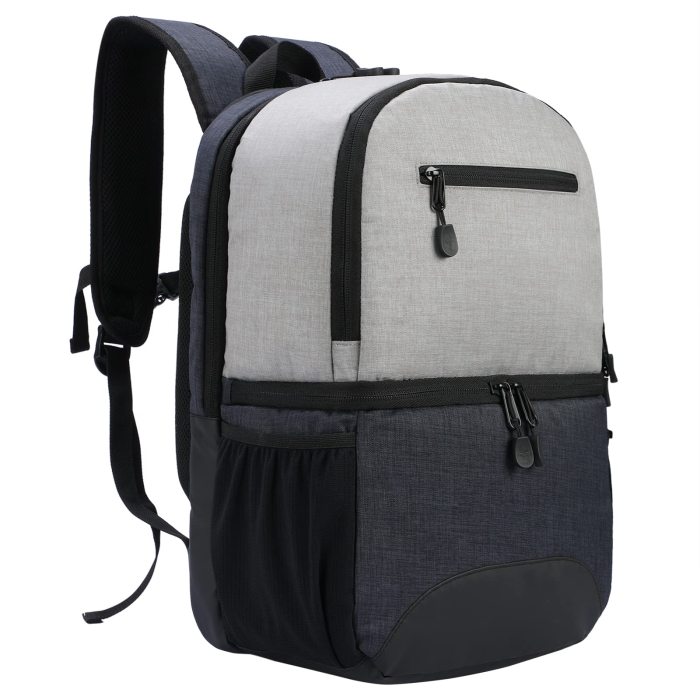 Insulated 2-In-1 Lunch Backpack With Cooler Compartment