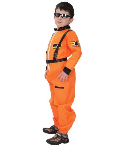 Boys Girls Orange Astronaut Nasa Spacesuit Jumpsuit Costume