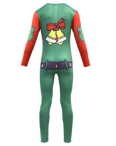 Boys Girls Christmas Tree Catsuit Kids Christmas Costume