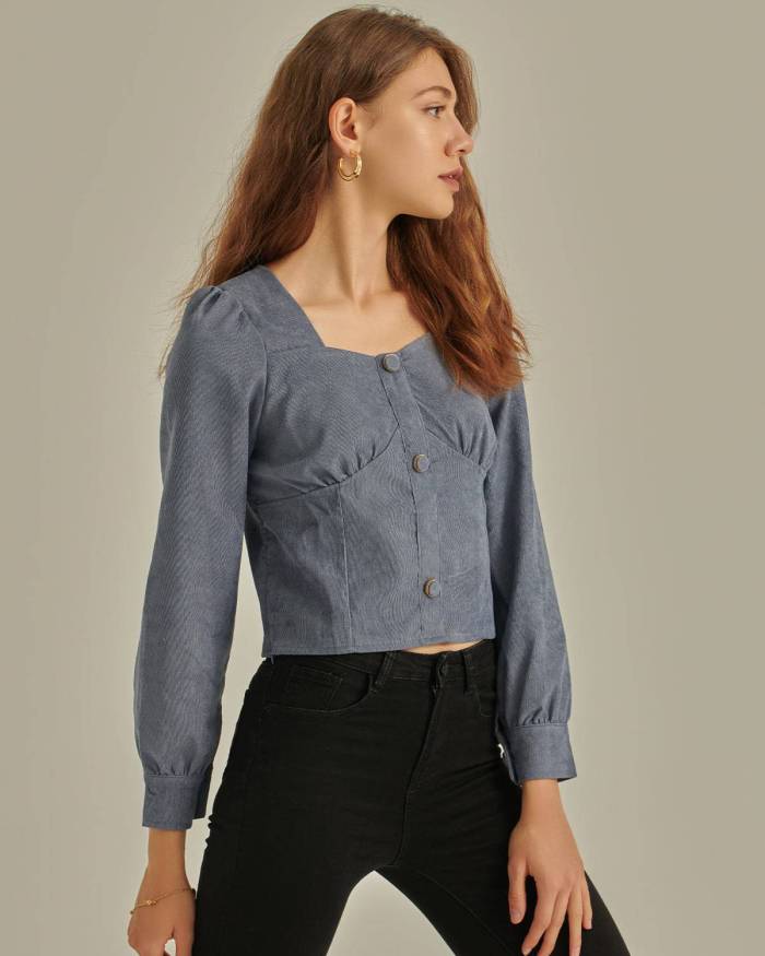 The Reign Buttoned Blouse