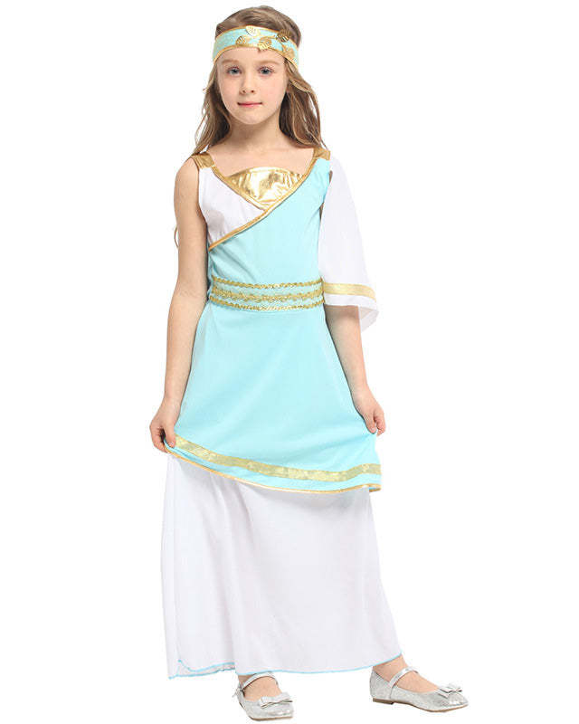 Aladdin Jasmine Princess Kids Halloween Cosplay School Play Costume