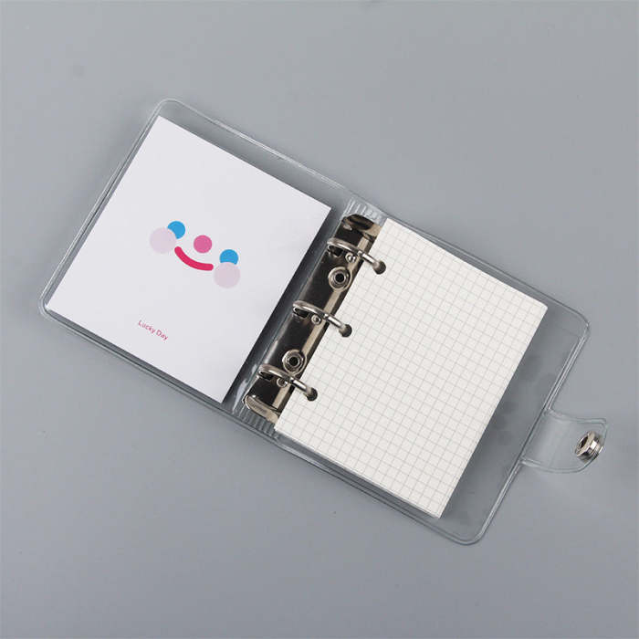 Mini Loose-Leaf Pvc Three-Hole Binder Hand Account Diary
