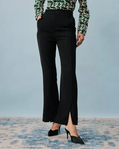 The Draping Split Solid Pants