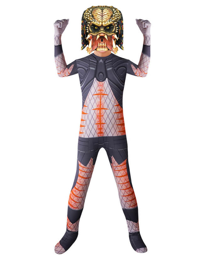 Fugitive Predator Neca Kids Halloween School Cosplay Party Costume