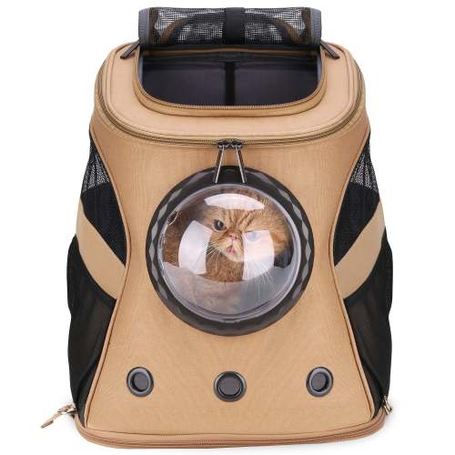 Canvas Bubble And Breathable Capsule Portable Pet Backpack-Large