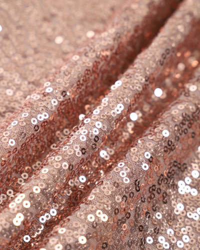 The Pink Cowl Neck Sequin Mini Dress