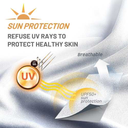 Men Sun Protection Hoodie 1/4 Zip Uv Shirts With Hood