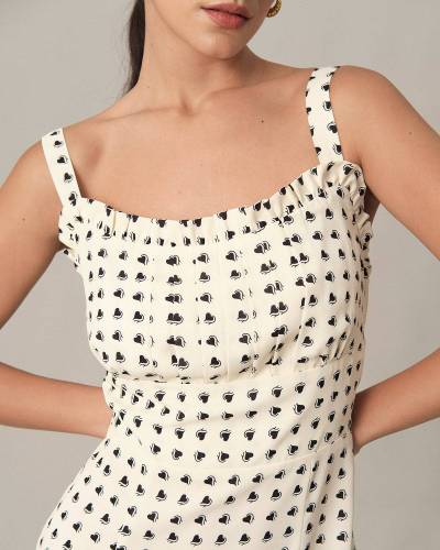 The Frill High Waisted Midi Dress