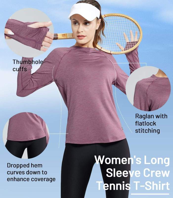 Women Dry Fit Upf 50+ Sun Protection Tee Shirt Workout Tops