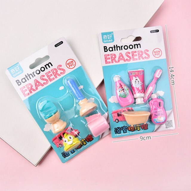 Creative  Cute Space Doll Rabbit Aircraft Kitchenware Toiletries Toys Eraser