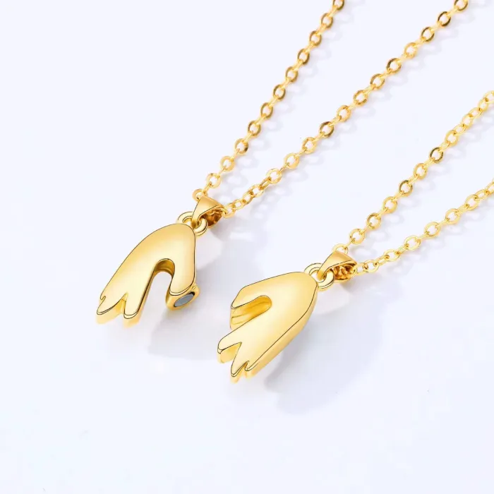 Love Magnet To Attract Your Bff Couple Love Gesture Magnetic Necklaces