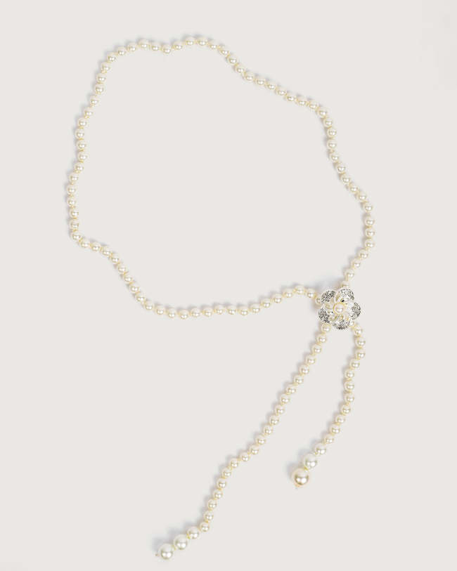The Pearl Flower Decor Waist Chain