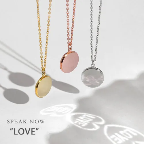  Love  Light Projection Necklace