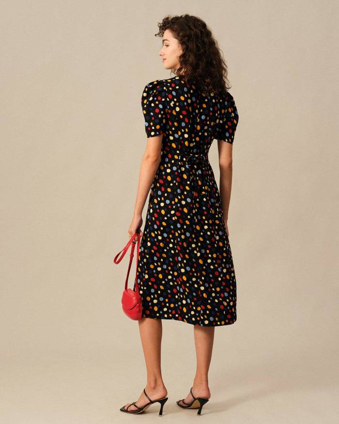 The Polka Dot Button-Up Midi Dress