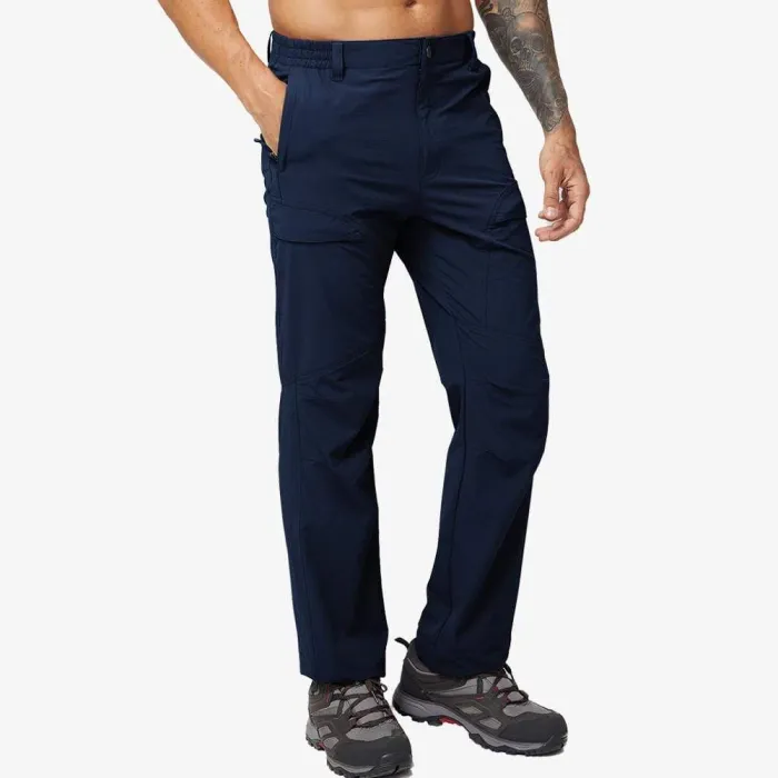 Men Hiking Pants Ripstop Nylon Stretchy Cargo Pants