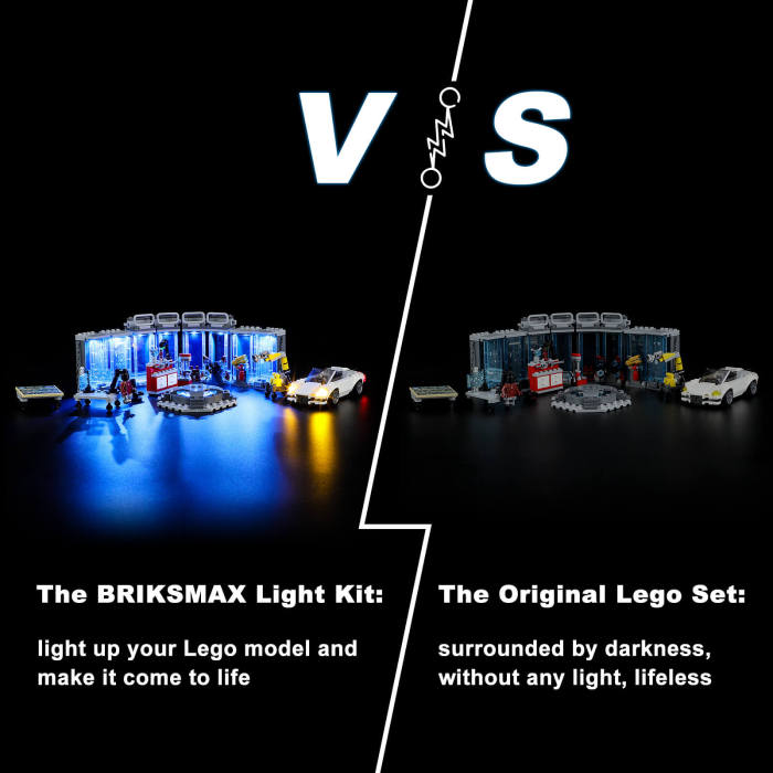 Briksmax Light Kit For Iron Man Armory 6