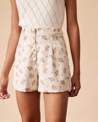 The High Waisted Floral Shorts