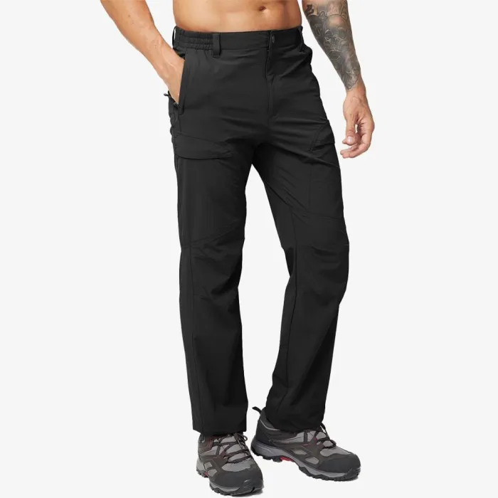 Men Hiking Pants Ripstop Nylon Stretchy Cargo Pants