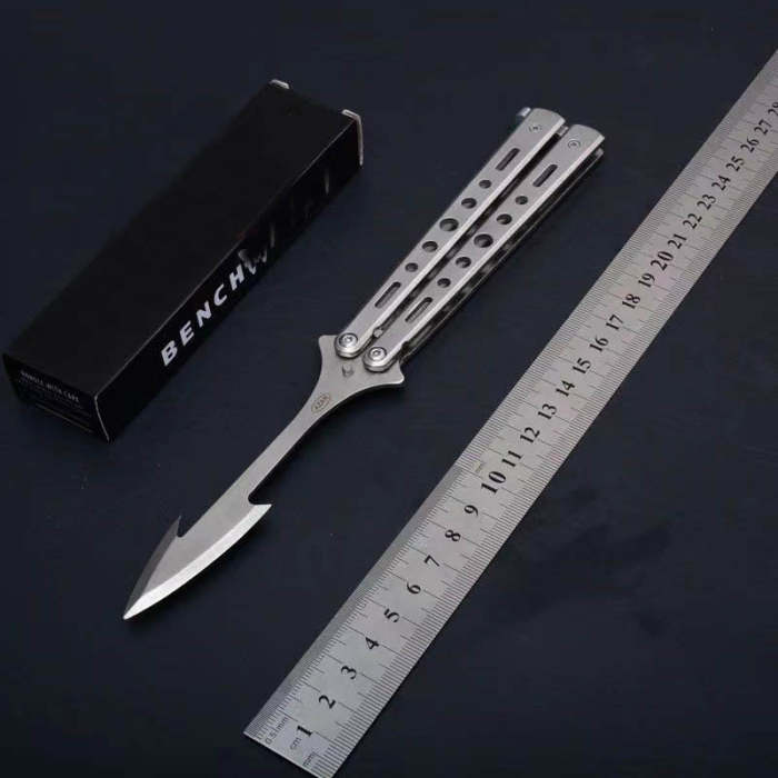 Gut Hook Fish Hook Balisong Knife Butterfuly Knife