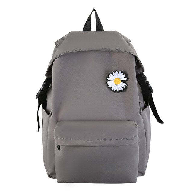 Young Girl School Bags With Chrysanthemum Decoration
