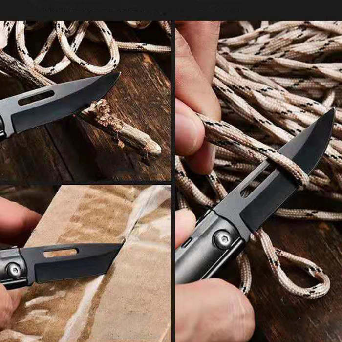 Sgun Knife Easy Carry Gun Shape Tactical Folding Key Chain Knife