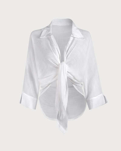 The White Knot Cover Up Top