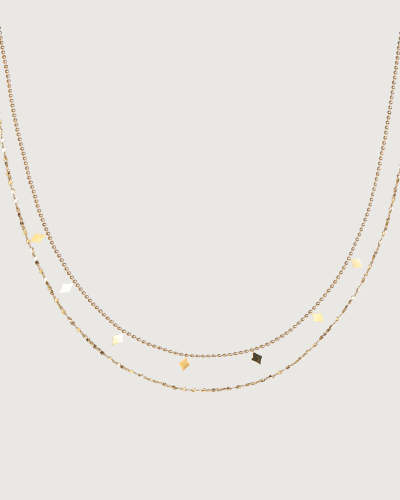 The Gold Double Chain Necklace