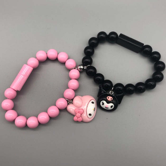 2 Best Friend Sanrio Phone Charger Magnetic Bracelet Charger Cable Bracelet